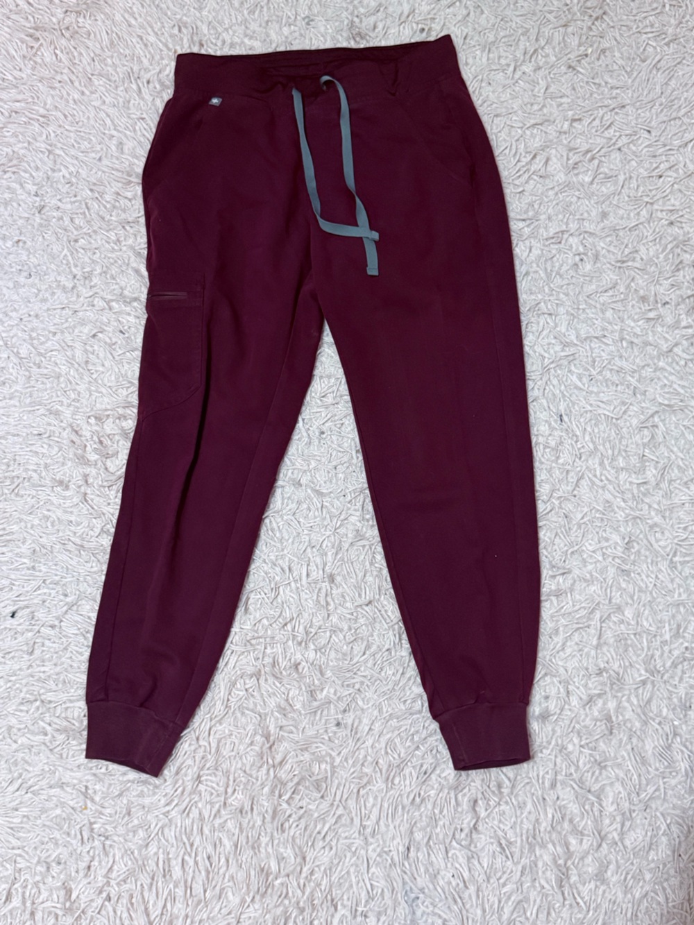 Women’s Figs Maroon Jogger Scrub Pants